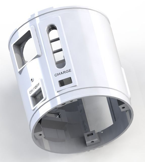 CASE FOR GNSS RECEIVER 3D print model_11