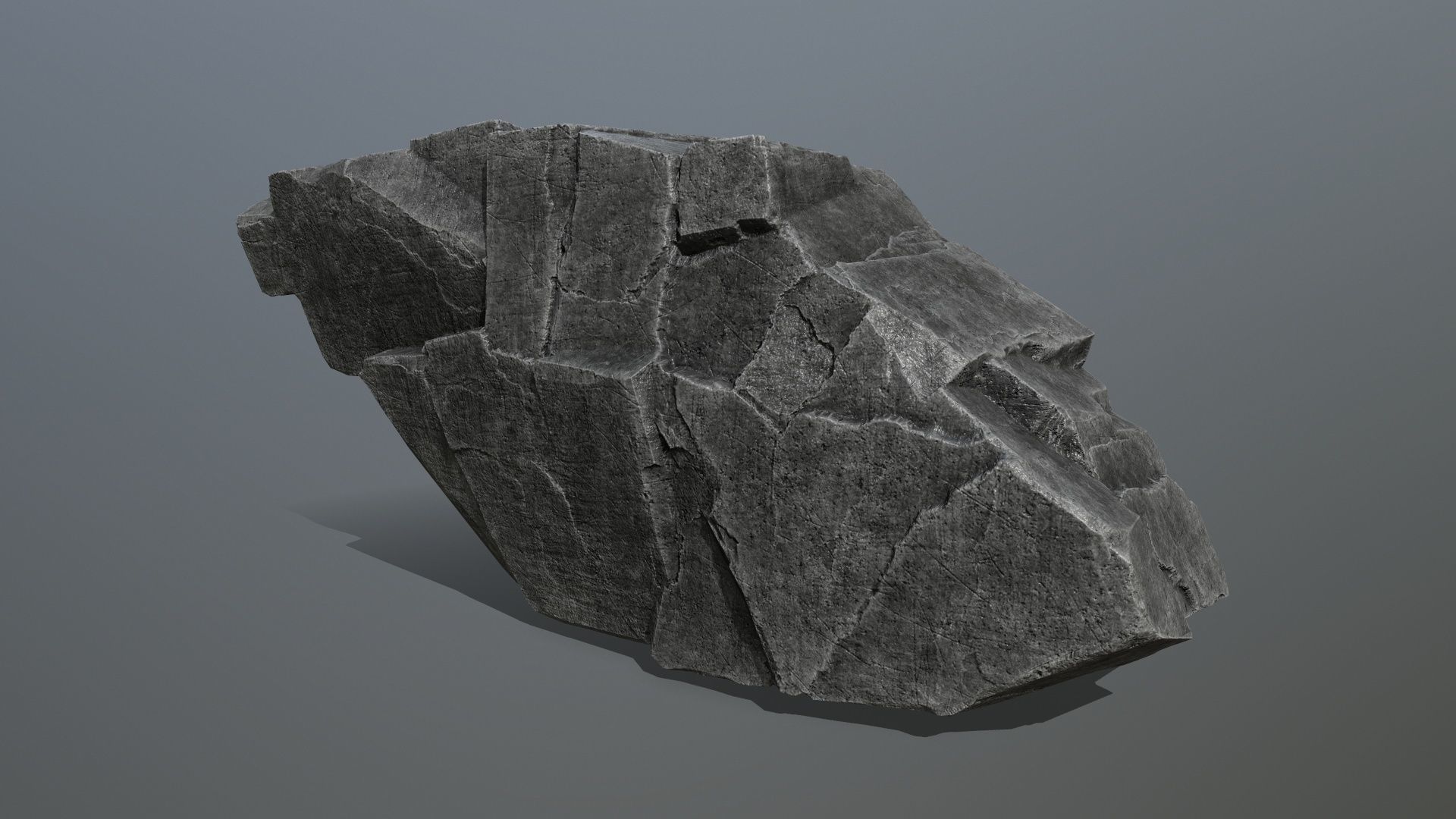 rocks piece of rock Low-poly 3D model_5