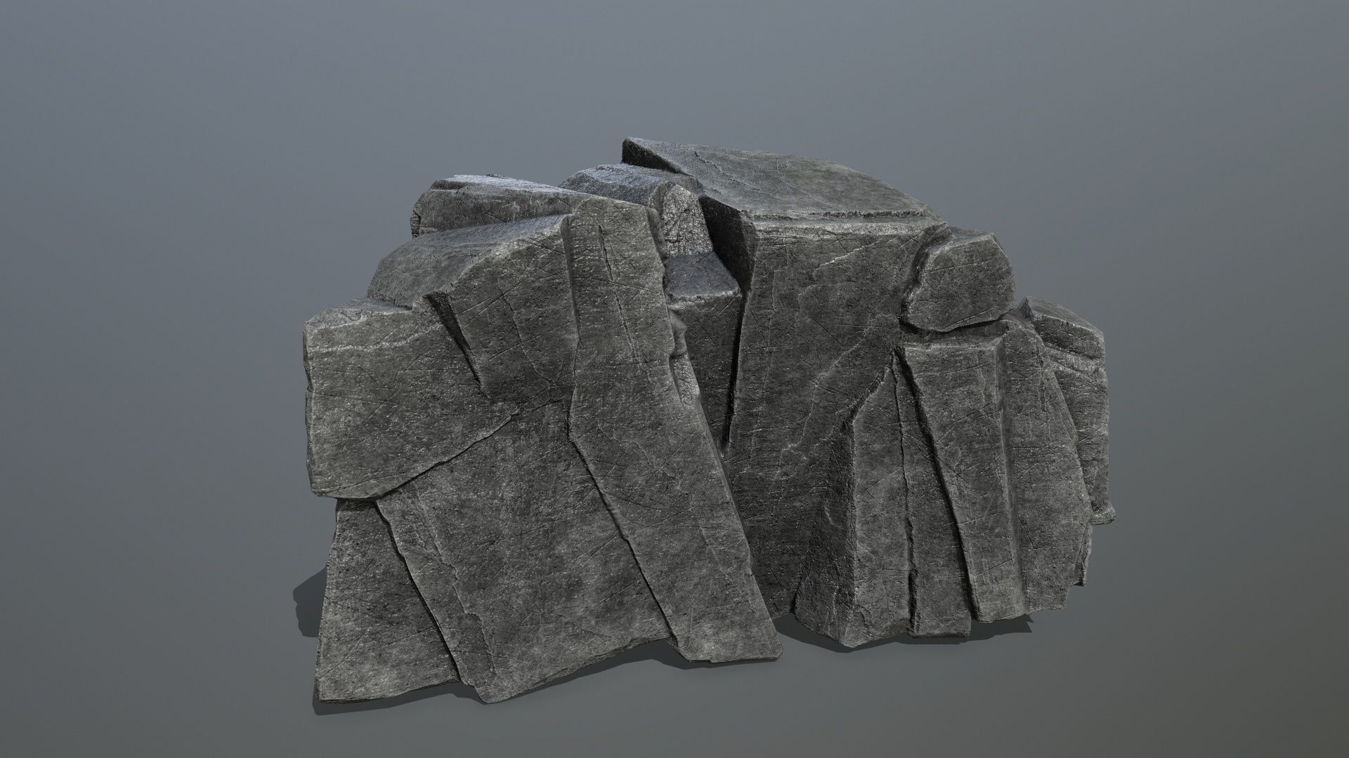rocks piece of rock Low-poly 3D model_2