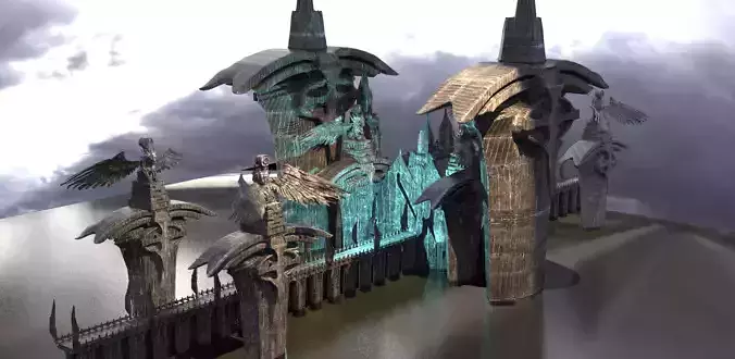 Vlad Fallen Swords Bridge 3D