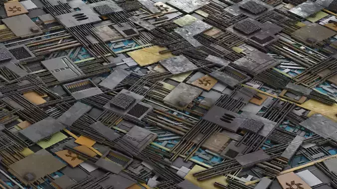 SCIFI  AFTER WAR  SURVIVOR  PBT TEXTURE