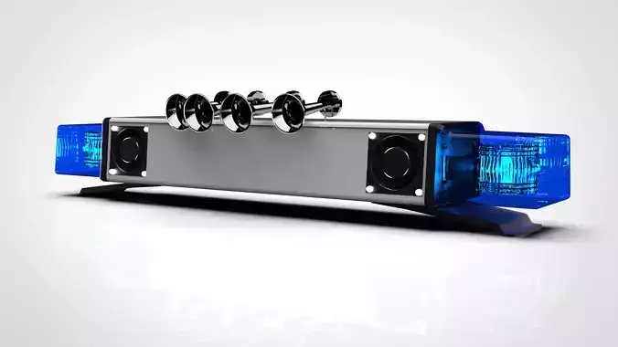 Haensch DBS3000 Xenon Lightbar Original Sizes 3D model