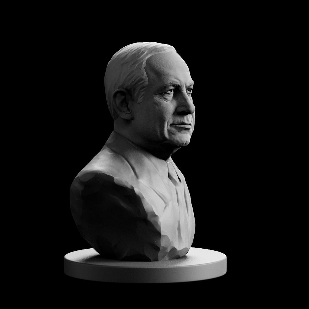 Benjamin Netanyahu 3D print model_3
