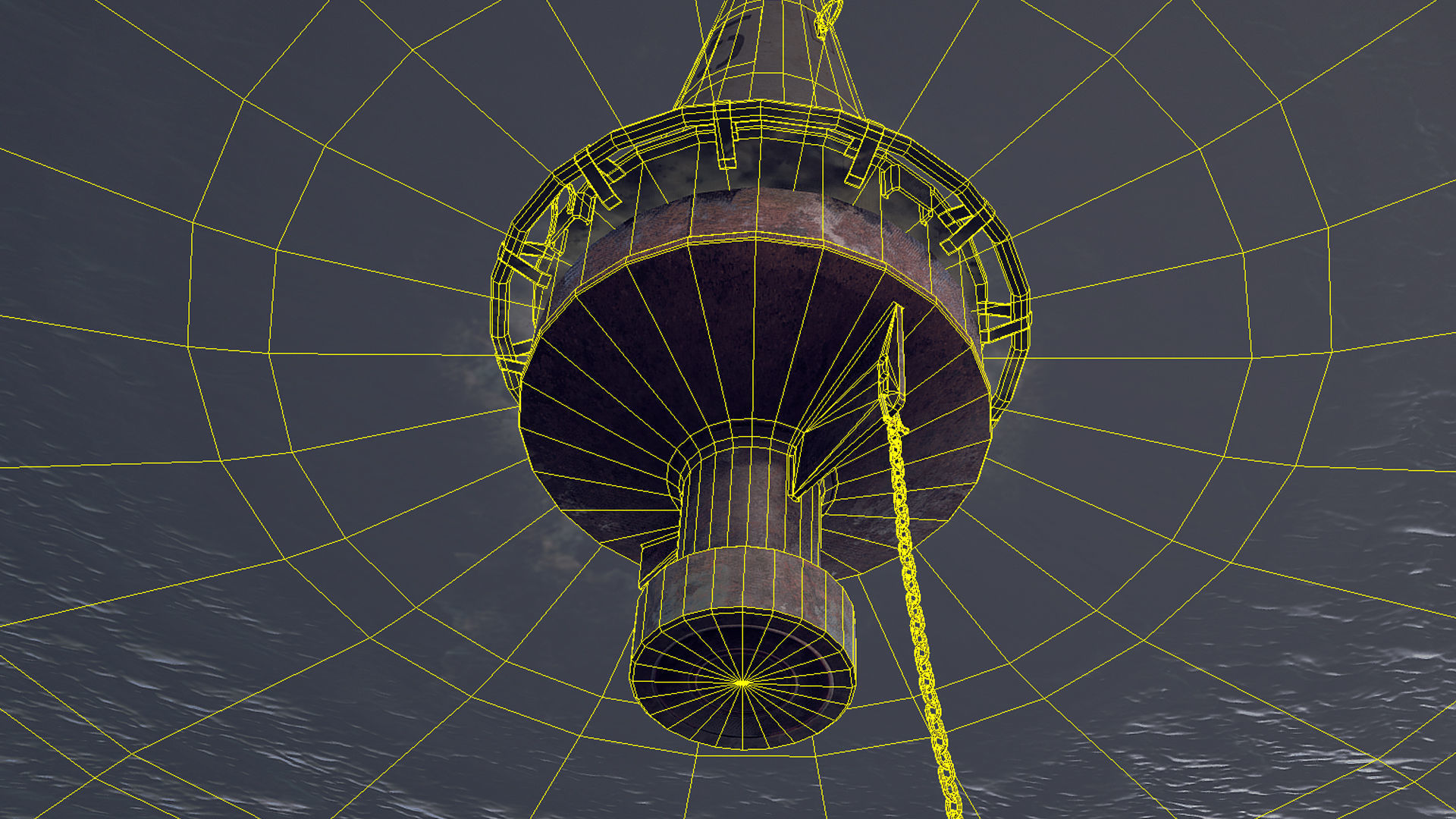 Buoy River RB-6-01 Left Side Mark Low-poly 3D model_23