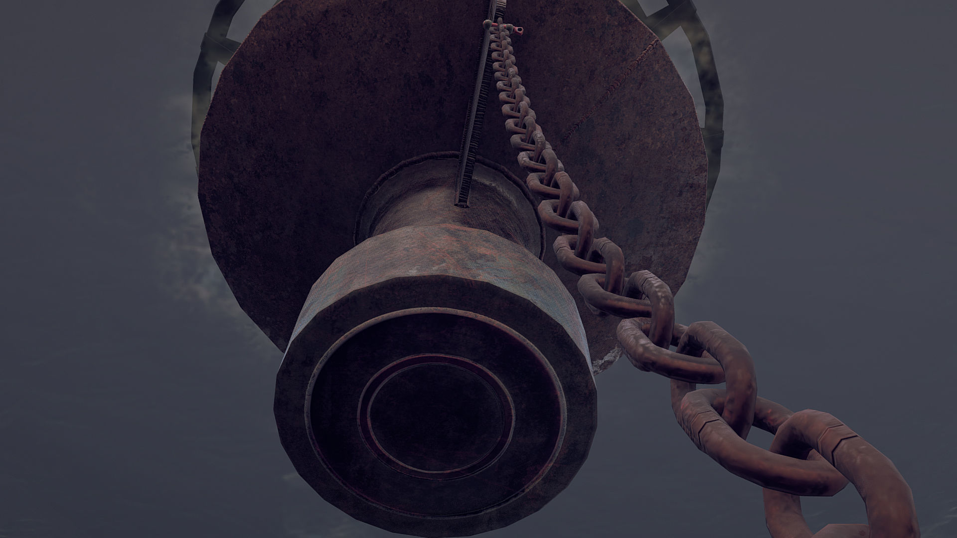 Buoy River RB-6-01 Left Side Mark Low-poly 3D model_8