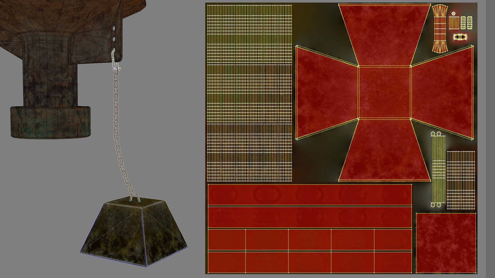 Buoy River RB-6-01 Left Side Mark Low-poly 3D model_27