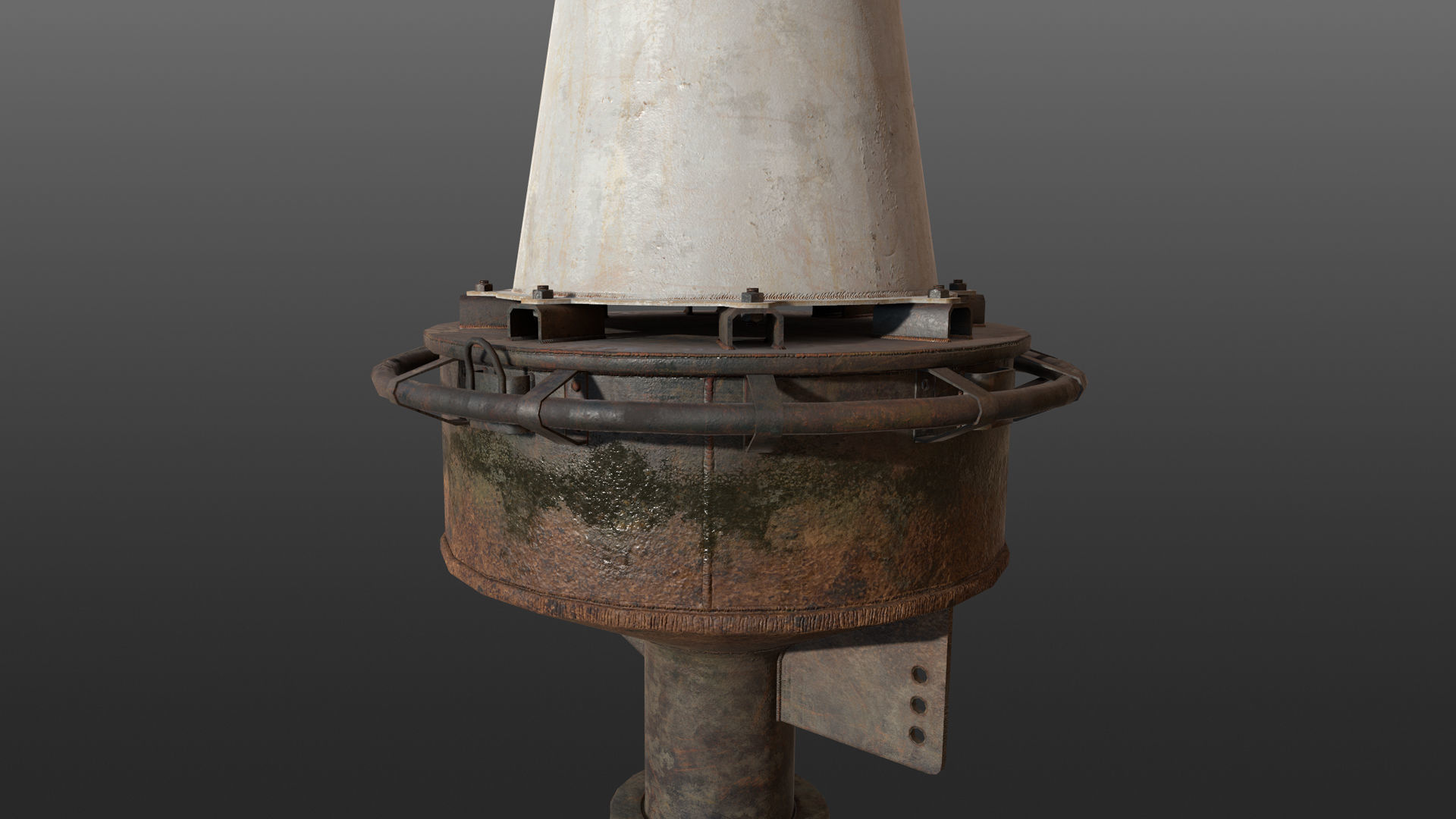Buoy River RB-6-01 Left Side Mark Low-poly 3D model_18