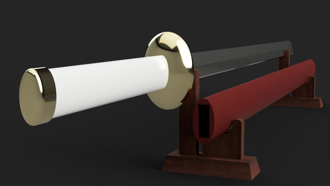 Boruto - Sasuke Sword - Scabbard - Stand 3D print model_2