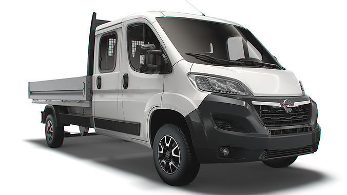 Opel Movano Crew Cab Truck 2023 3D model