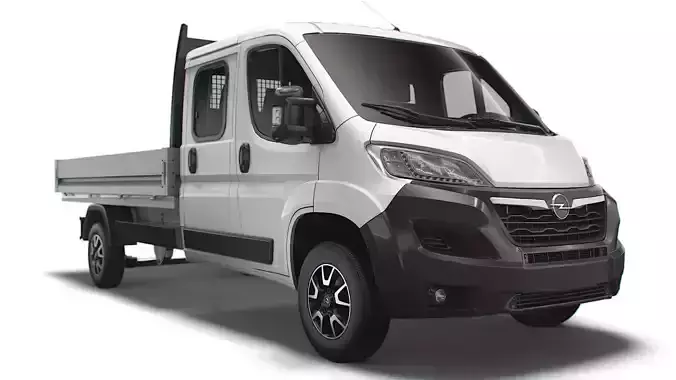 Opel Movano Crew Cab Truck 2023 3D model