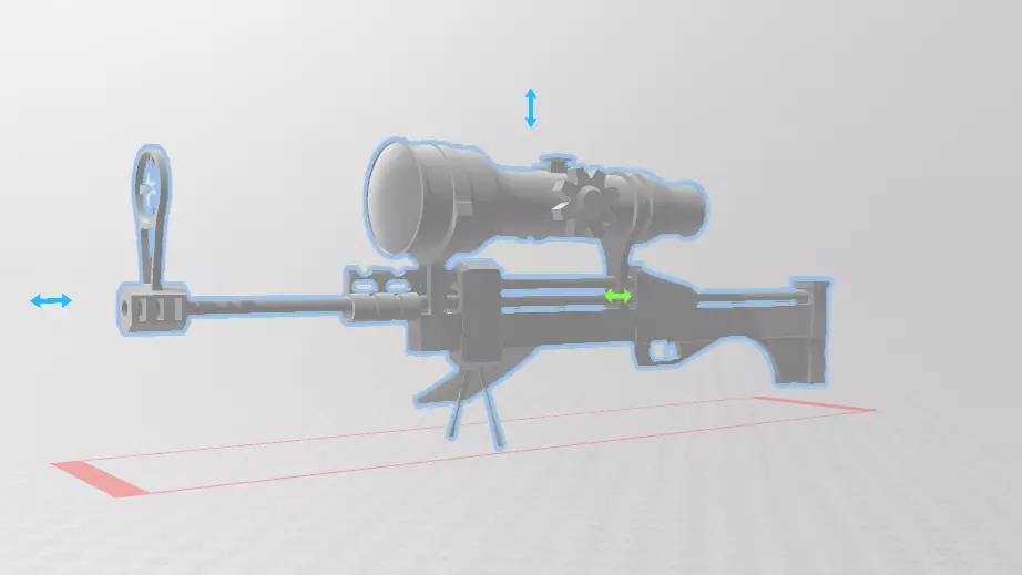 caitlyn officer sniper rifle league of legends 3D print model