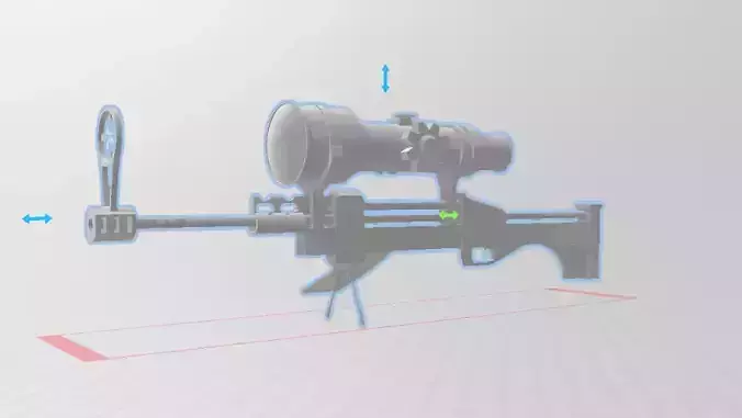 caitlyn officer sniper rifle league of legends 3D print model