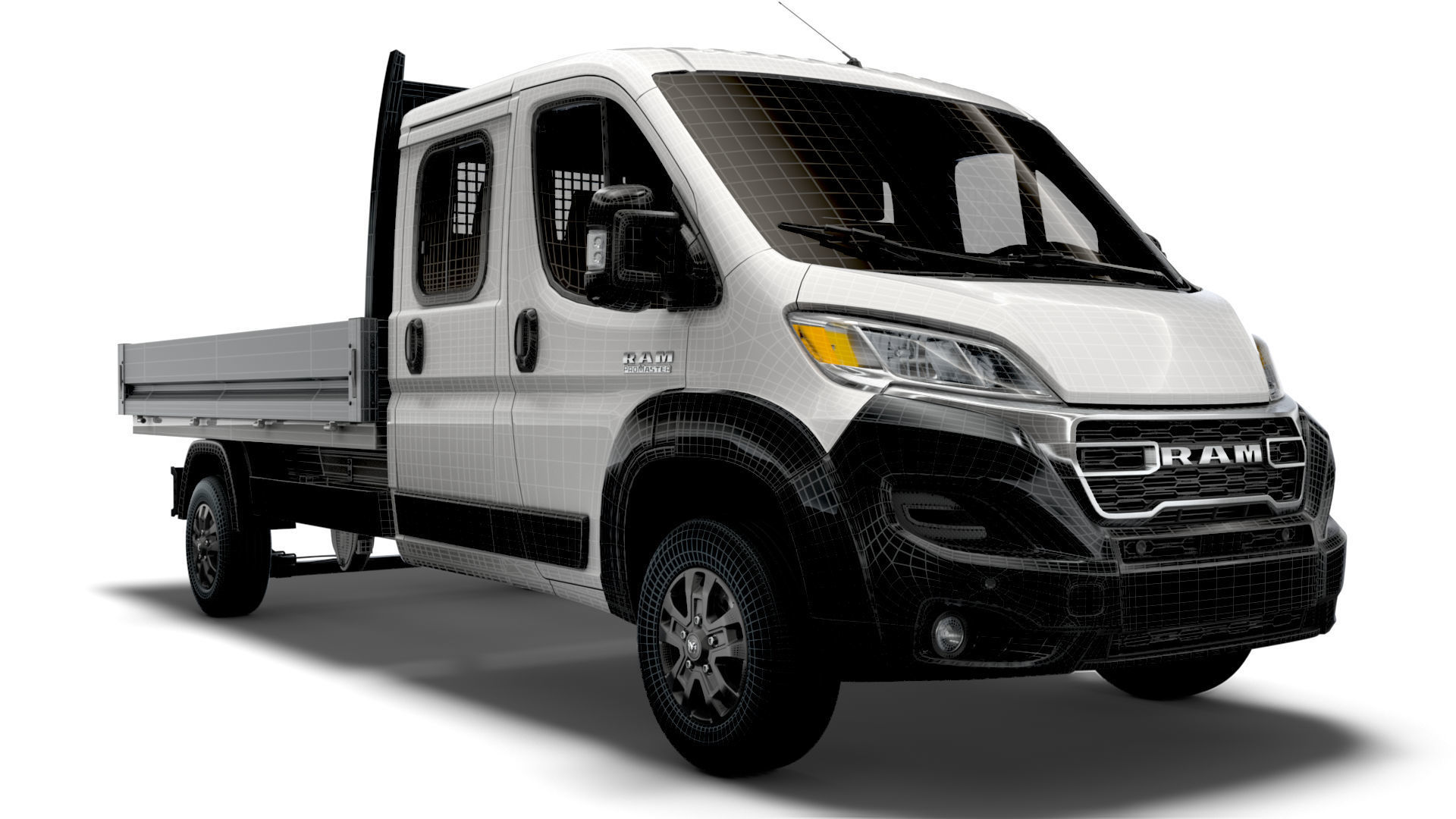 RAM Promaster Crew Cab Truck 2023 3D model_12
