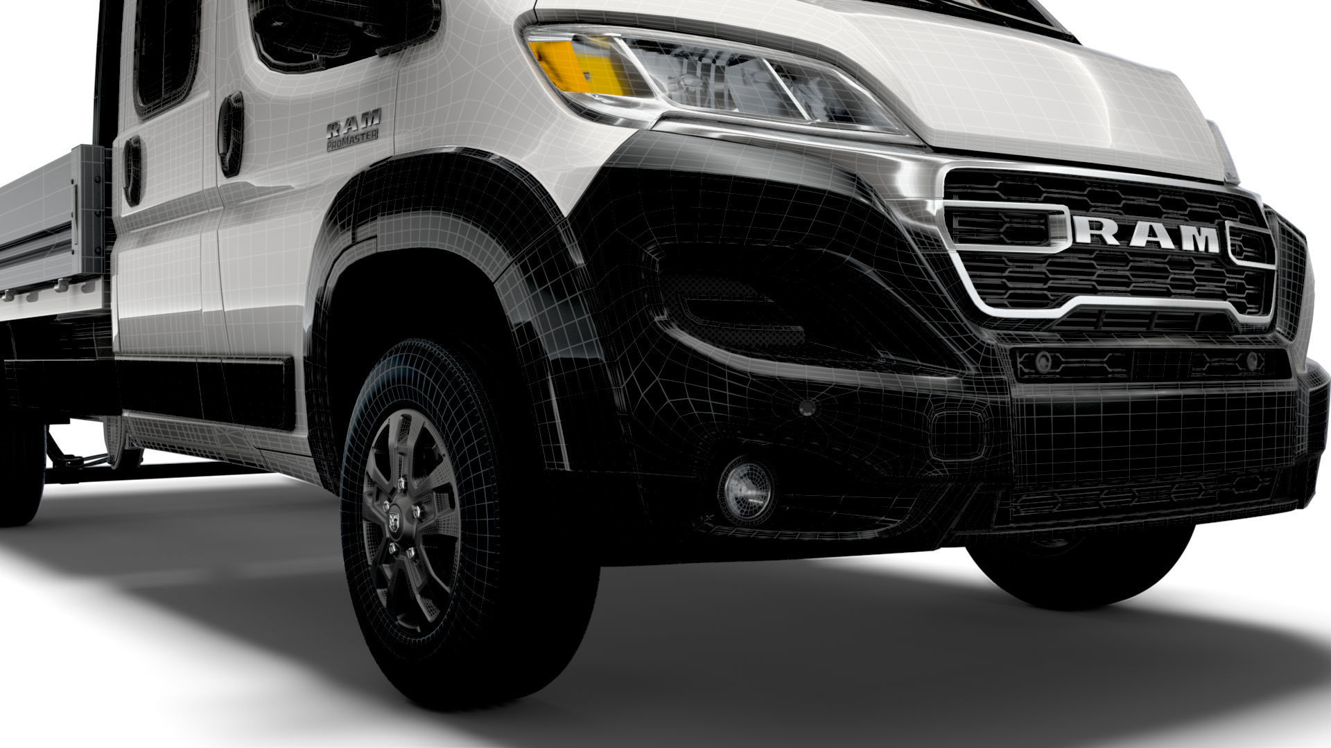 RAM Promaster Crew Cab Truck 2023 3D model_17