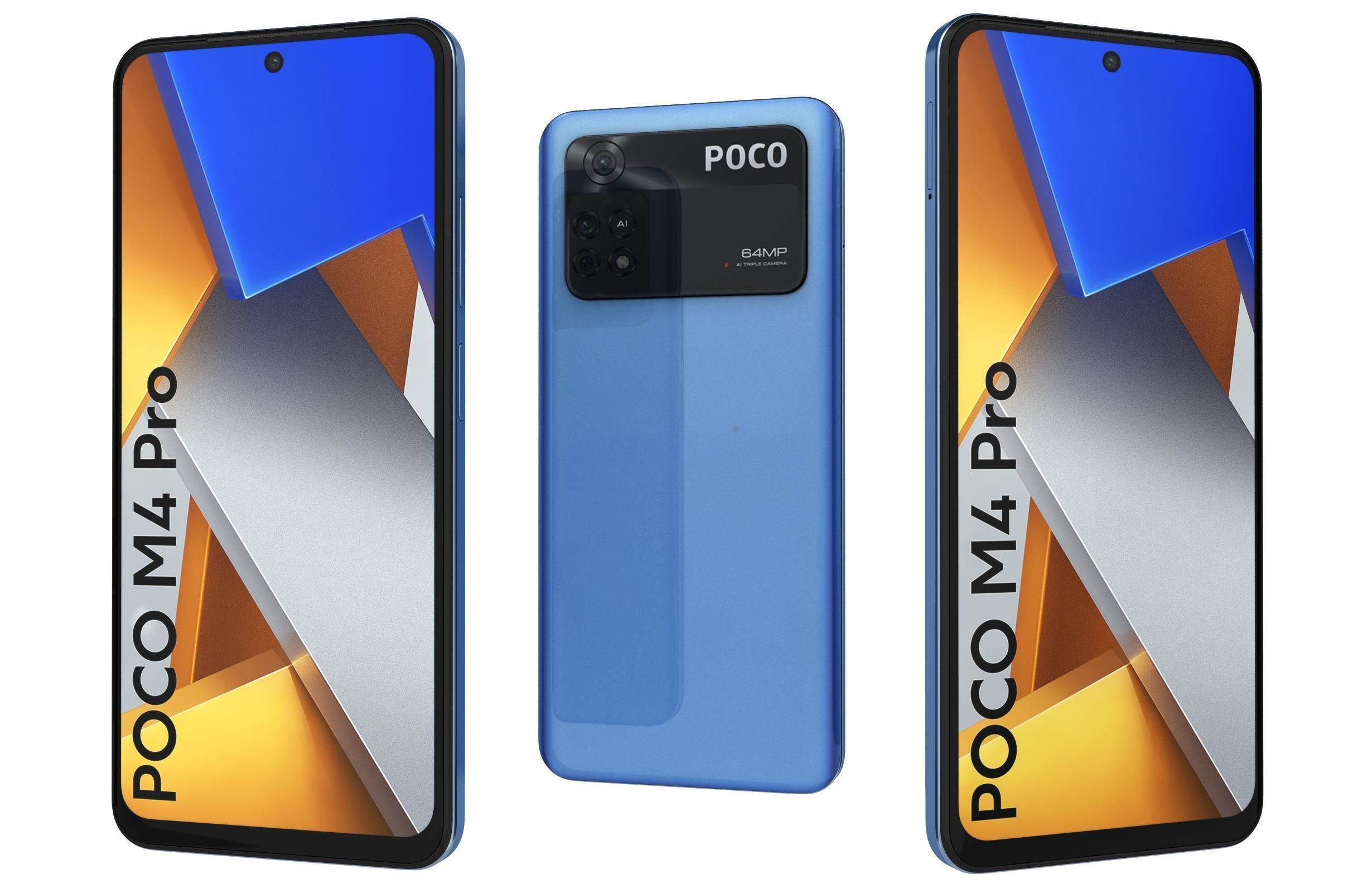Xiaomi Poco M4 Pro All Colors 3D model_3