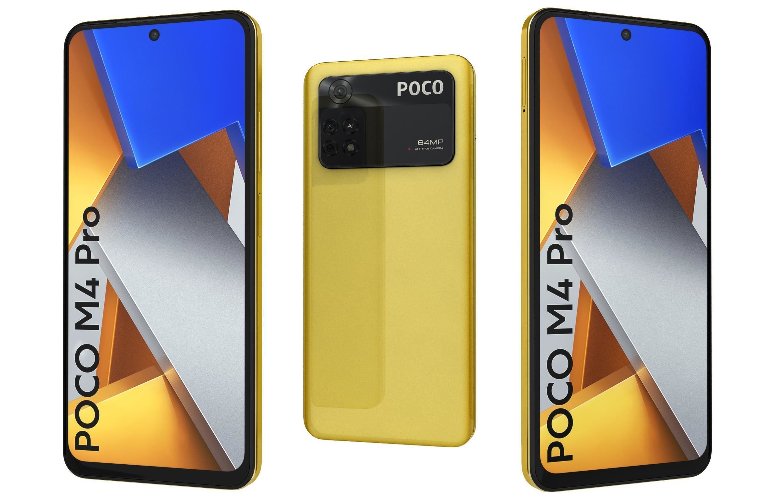 Xiaomi Poco M4 Pro All Colors 3D model_1