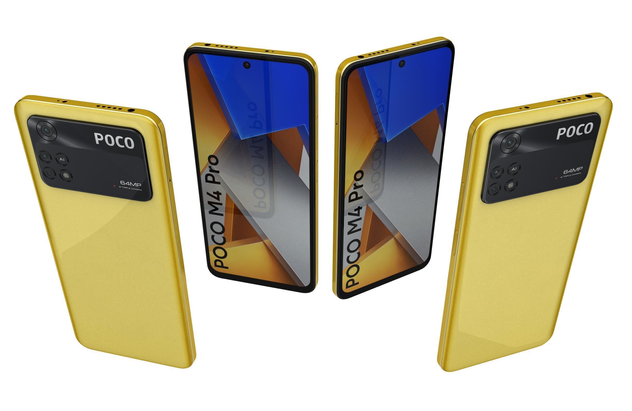 Xiaomi Poco M4 Pro All Colors 3D model_34