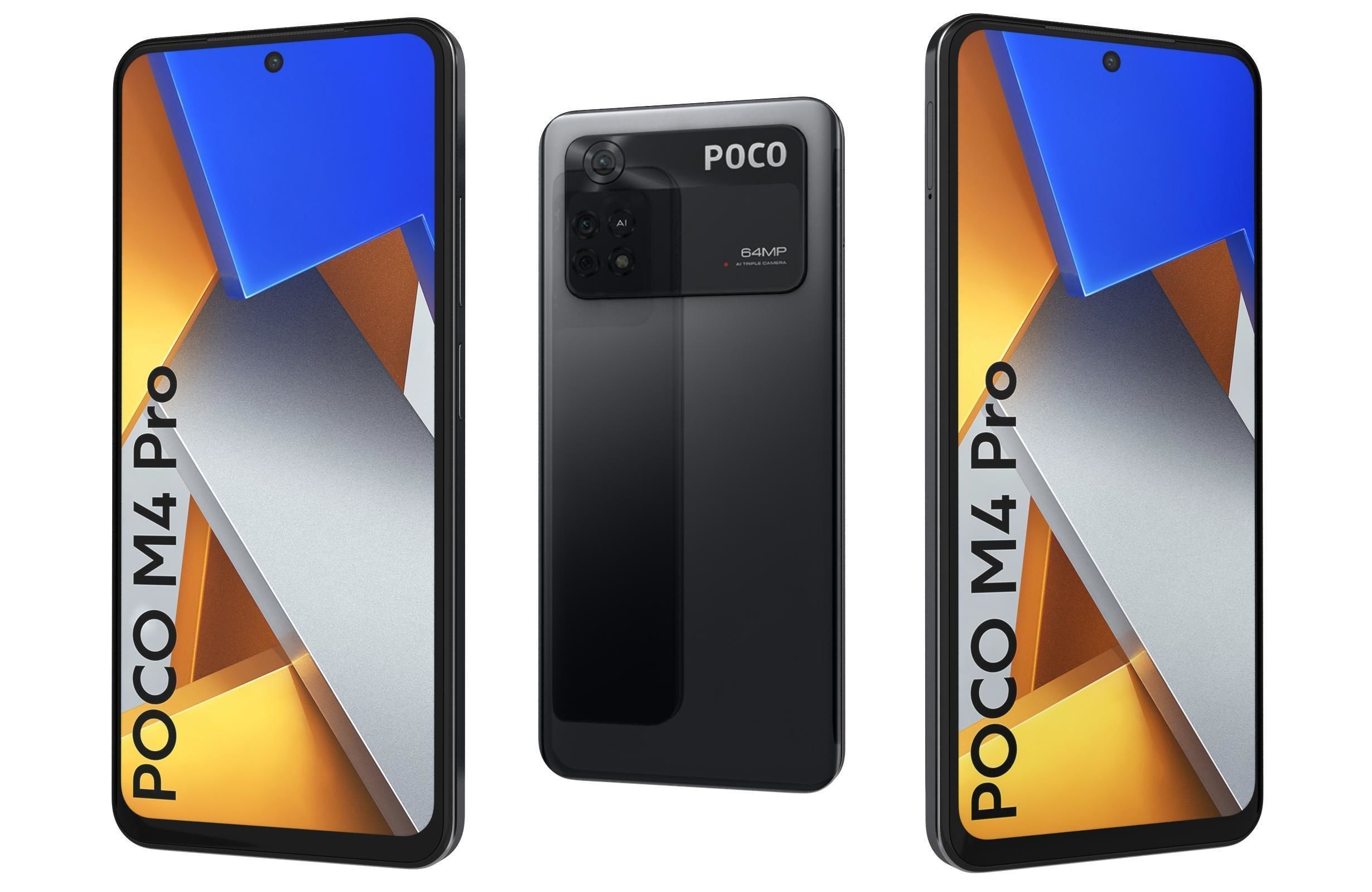 Xiaomi Poco M4 Pro All Colors 3D model_2
