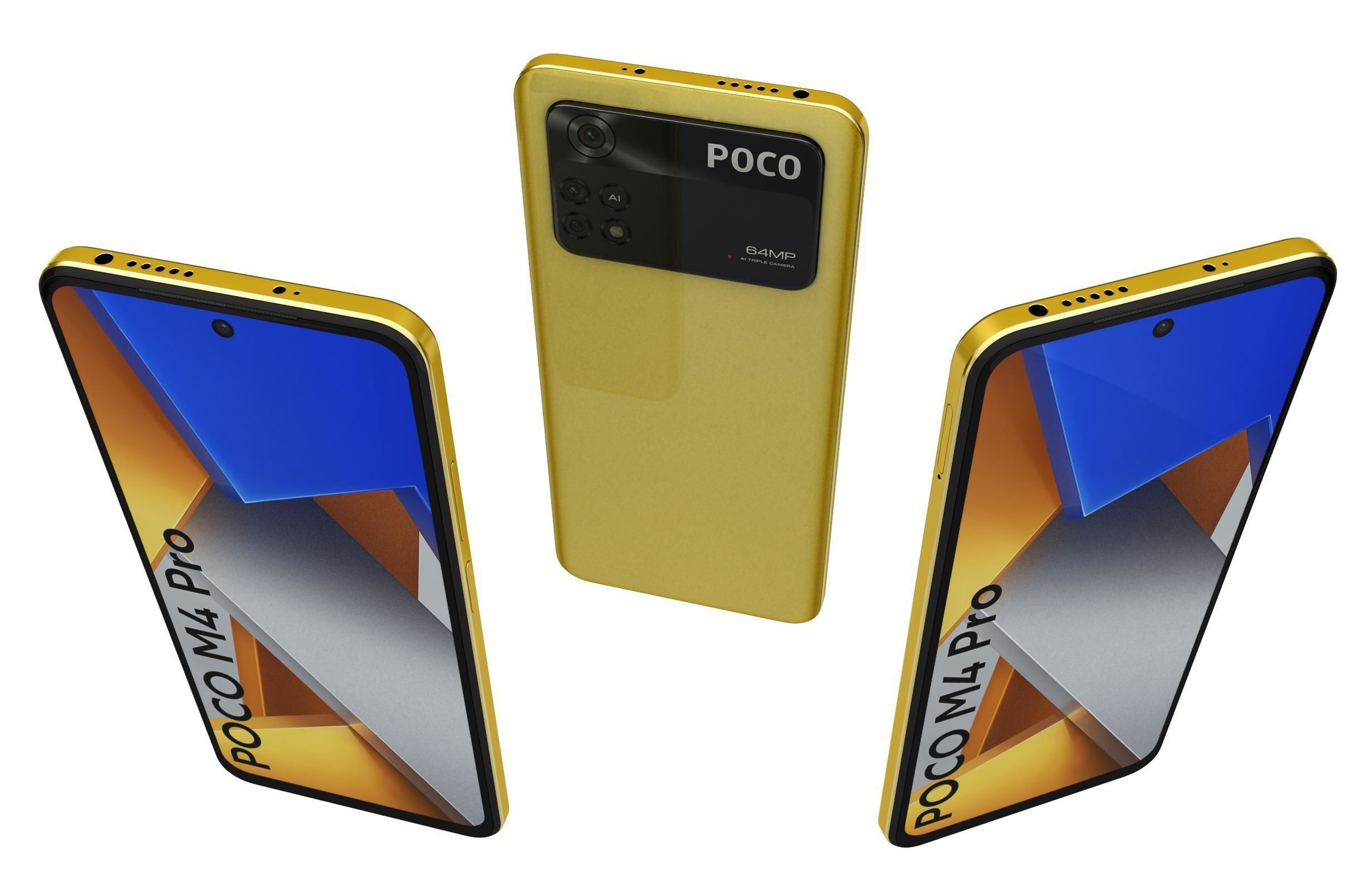 Xiaomi Poco M4 Pro All Colors 3D model_28