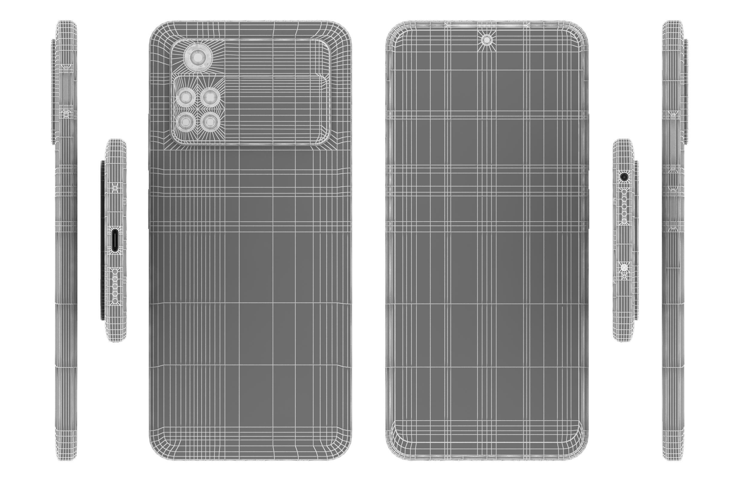 Xiaomi Poco M4 Pro All Colors 3D model_49