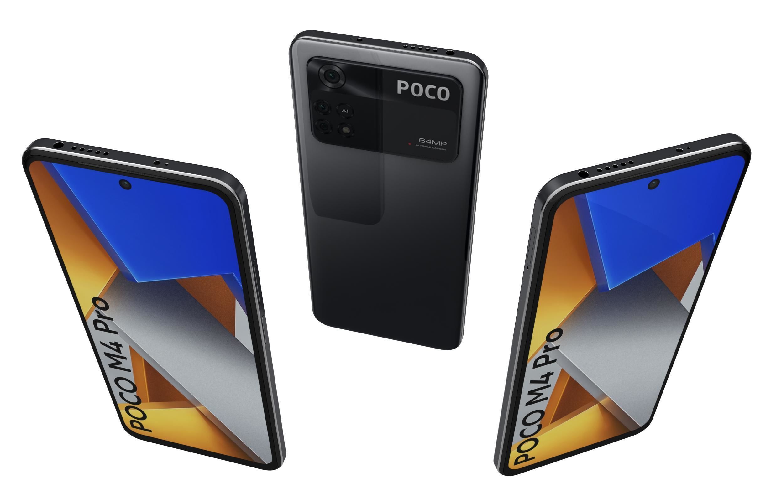 Xiaomi Poco M4 Pro All Colors 3D model_26