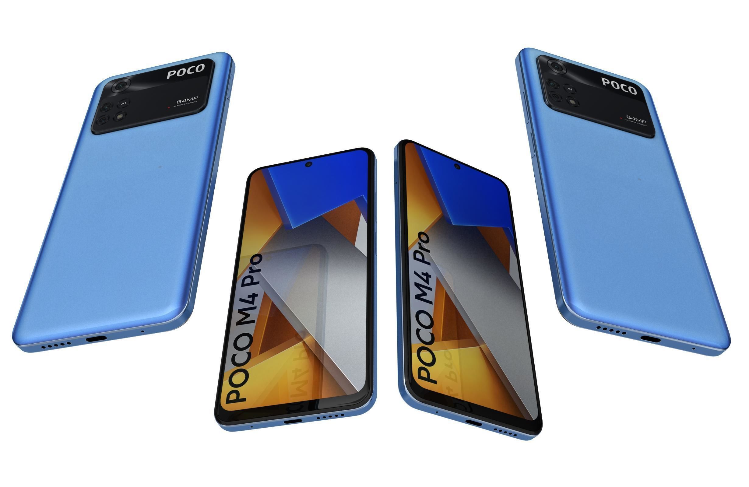 Xiaomi Poco M4 Pro All Colors 3D model_39
