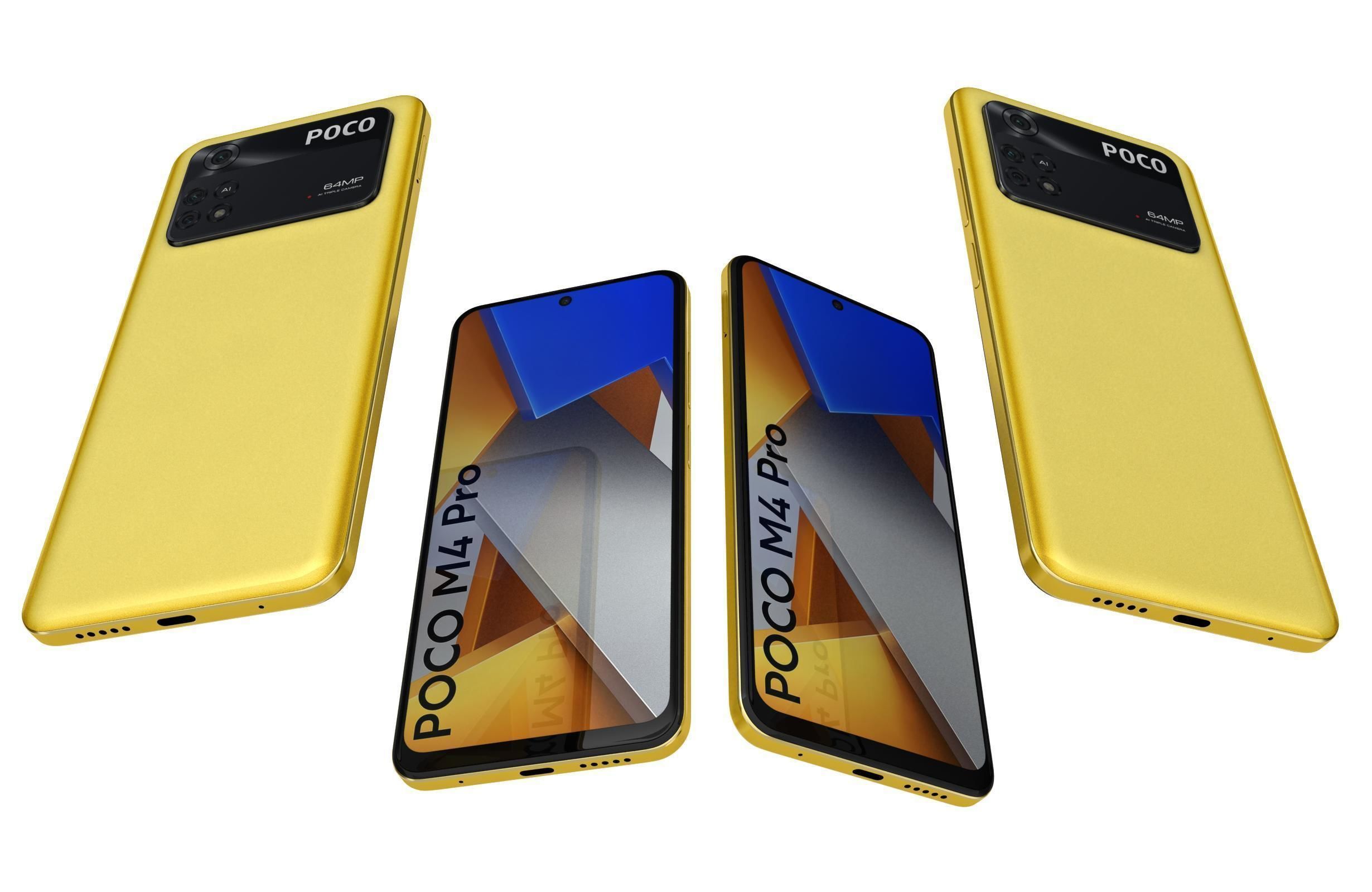 Xiaomi Poco M4 Pro All Colors 3D model_31