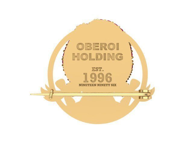 Wendys pin 3D print model_6