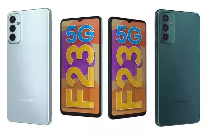 Samsung Galaxy F23 Aqua Blue And Forest Green