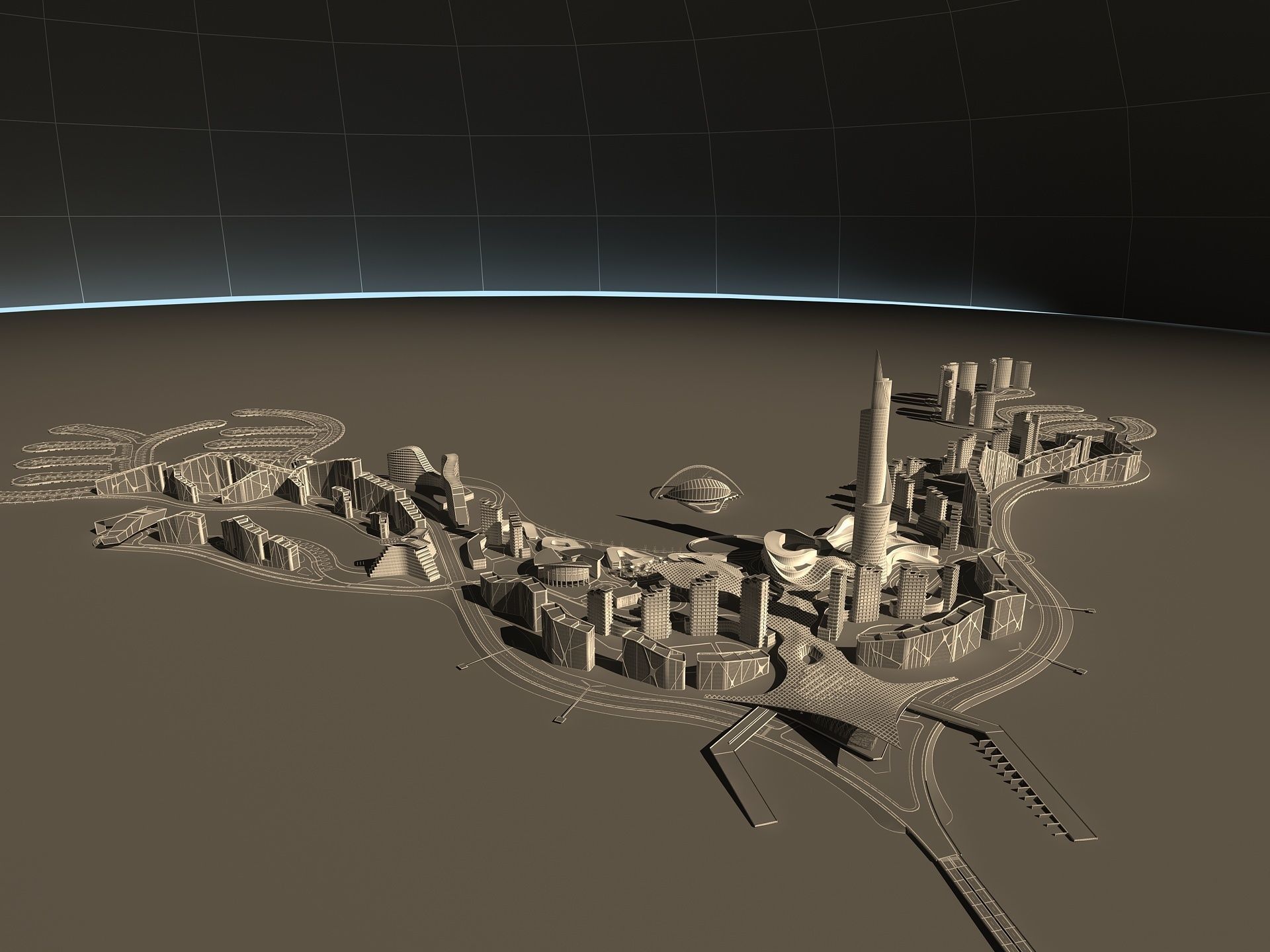 Artificial Island 3D model_16