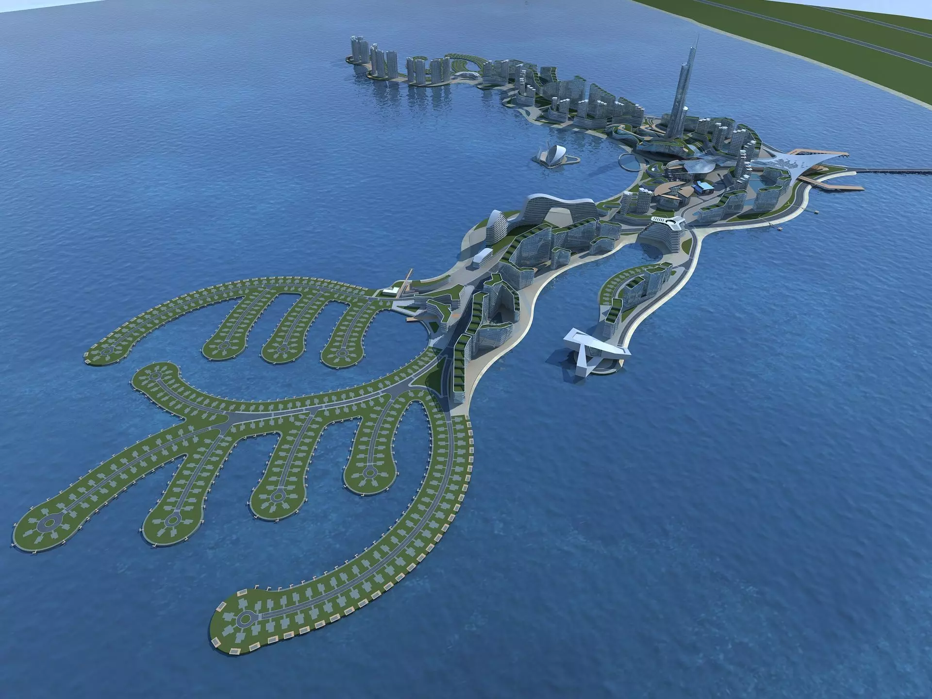 Artificial Island 3D model_0