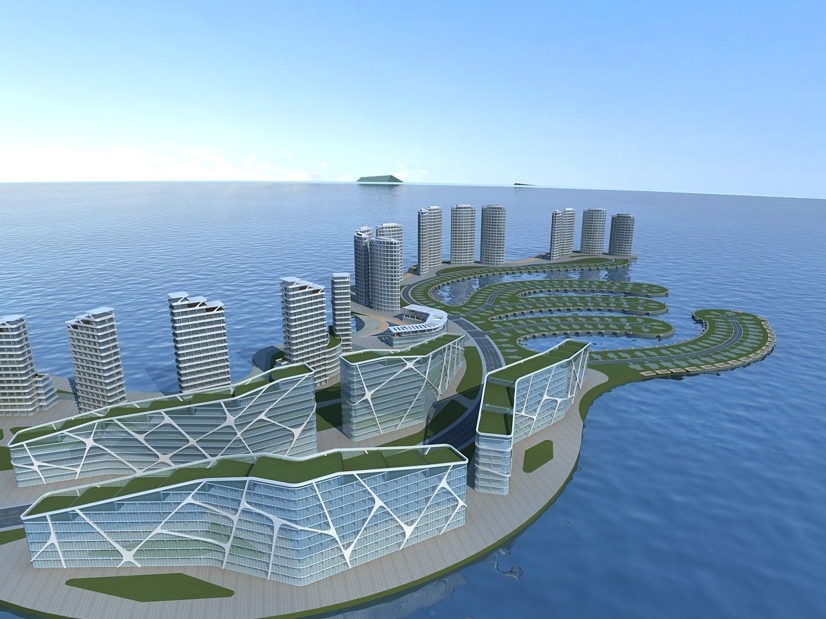 Artificial Island 3D model_14