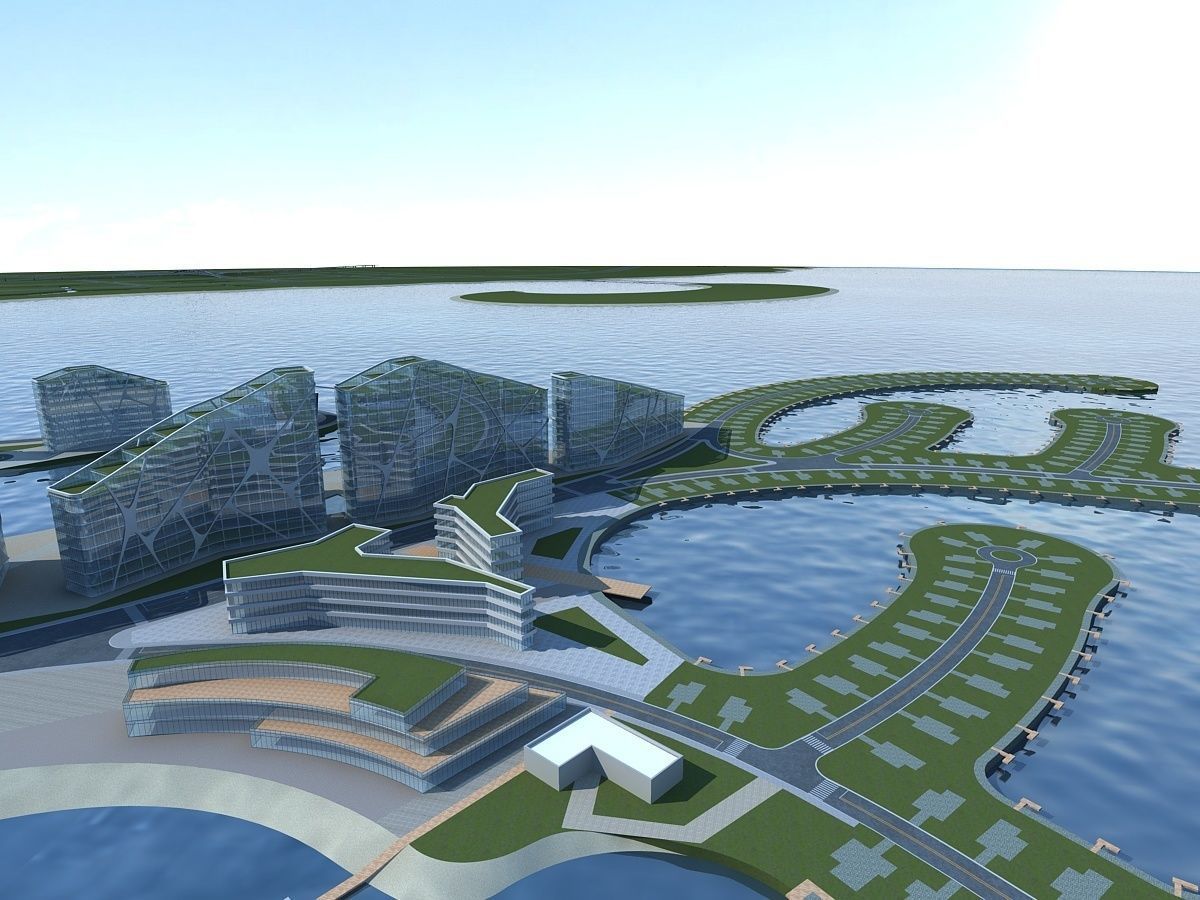 Artificial Island 3D model_10