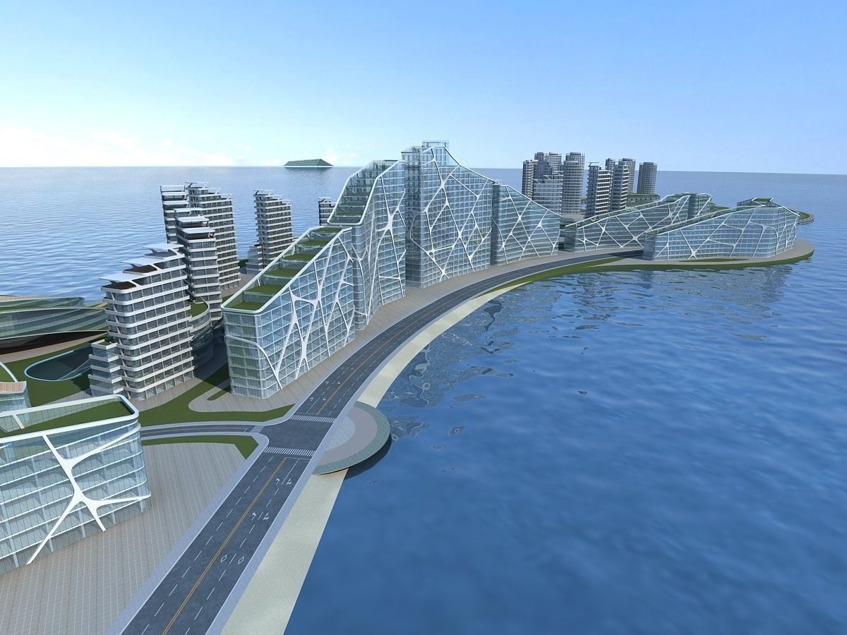 Artificial Island 3D model_11