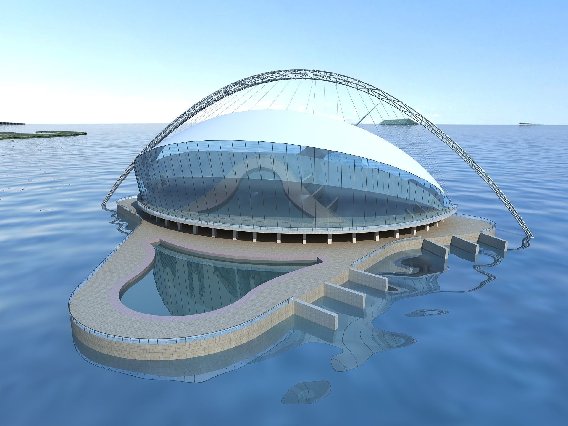 Artificial Island 3D model_5