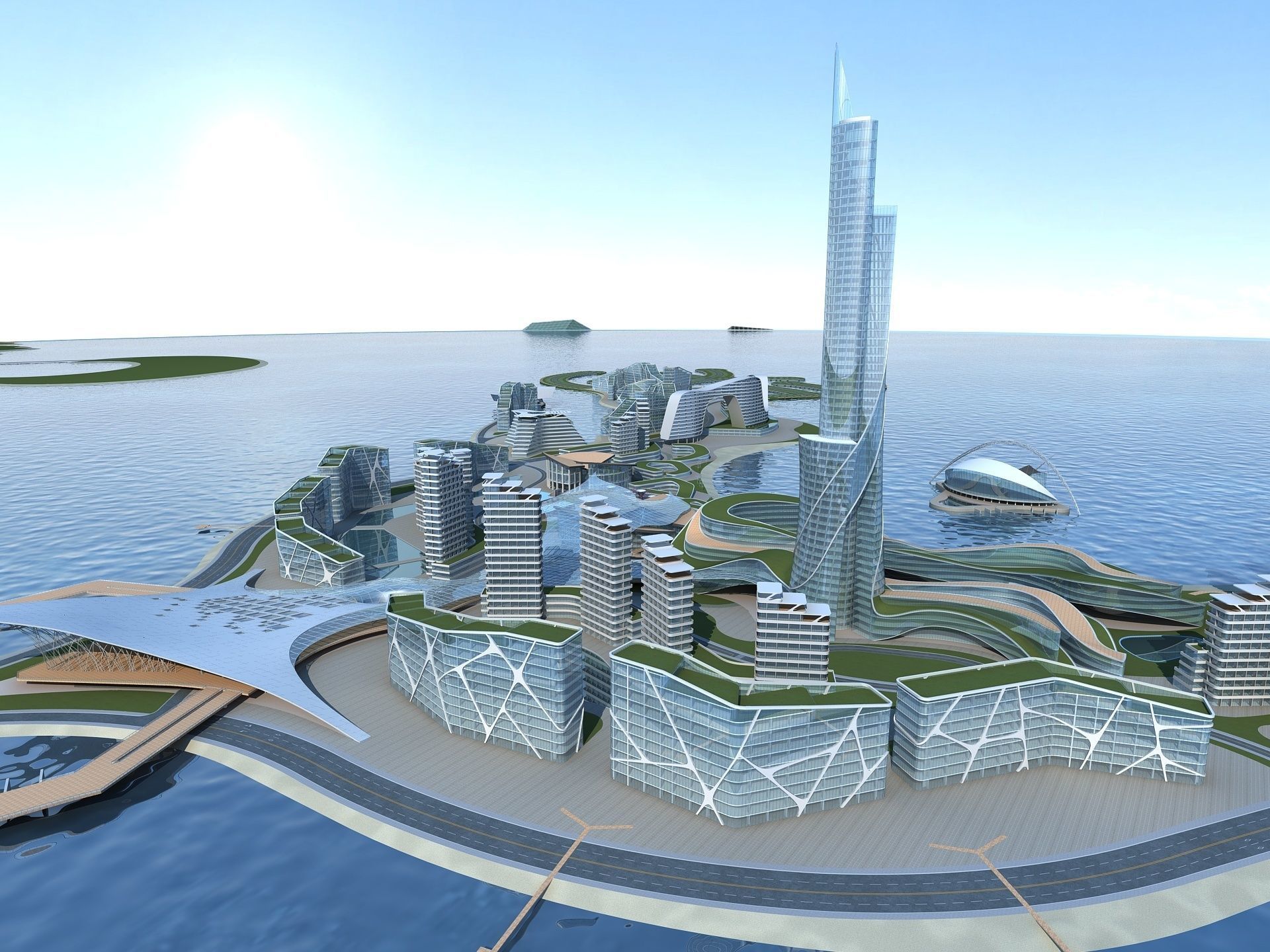 Artificial Island 3D model_3