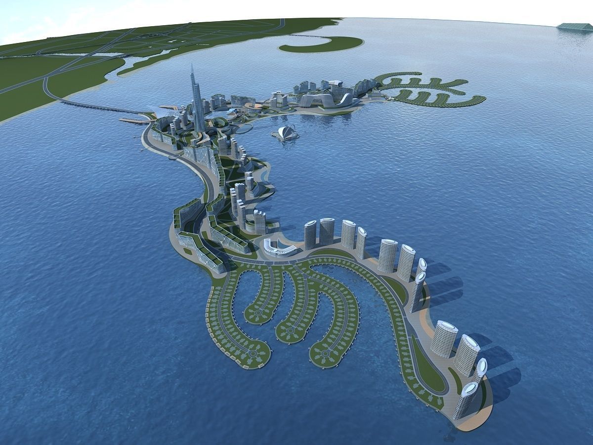 Artificial Island 3D model_15