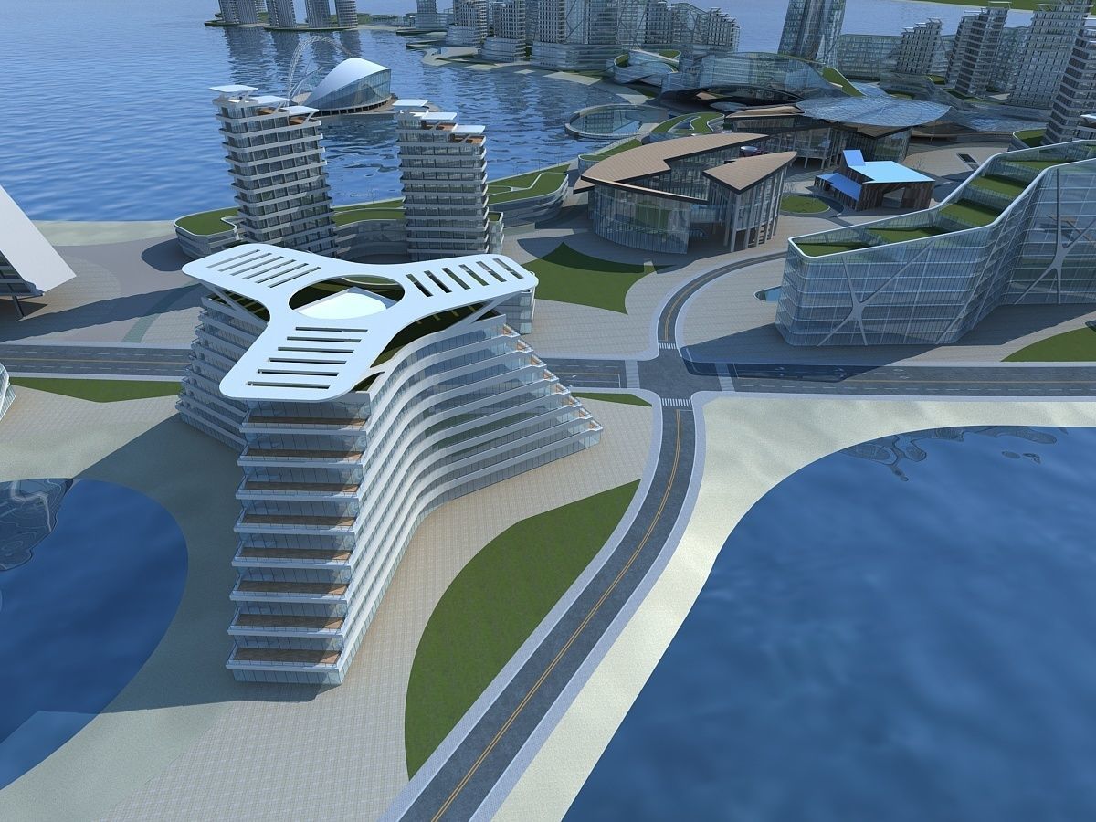 Artificial Island 3D model_7
