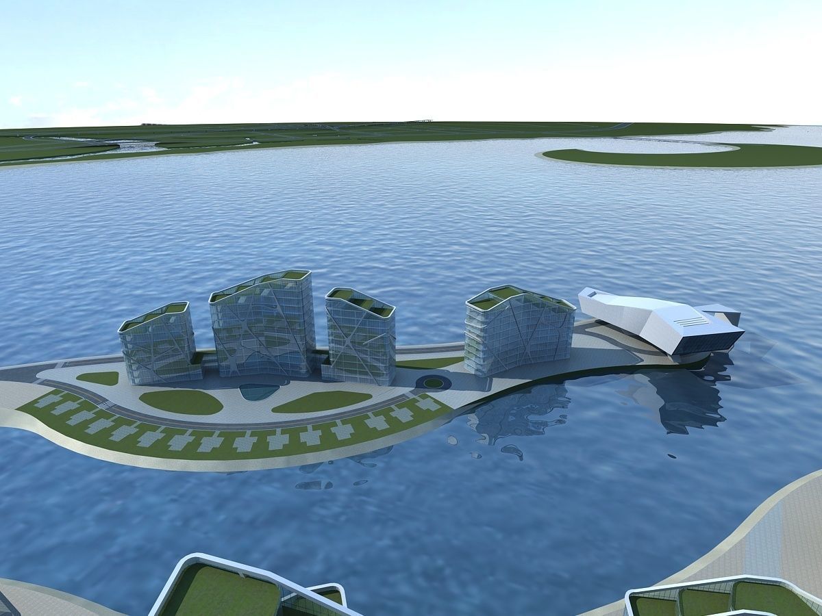 Artificial Island 3D model_9