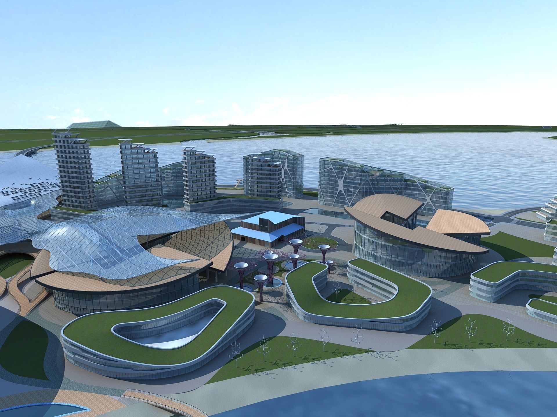 Artificial Island 3D model_4