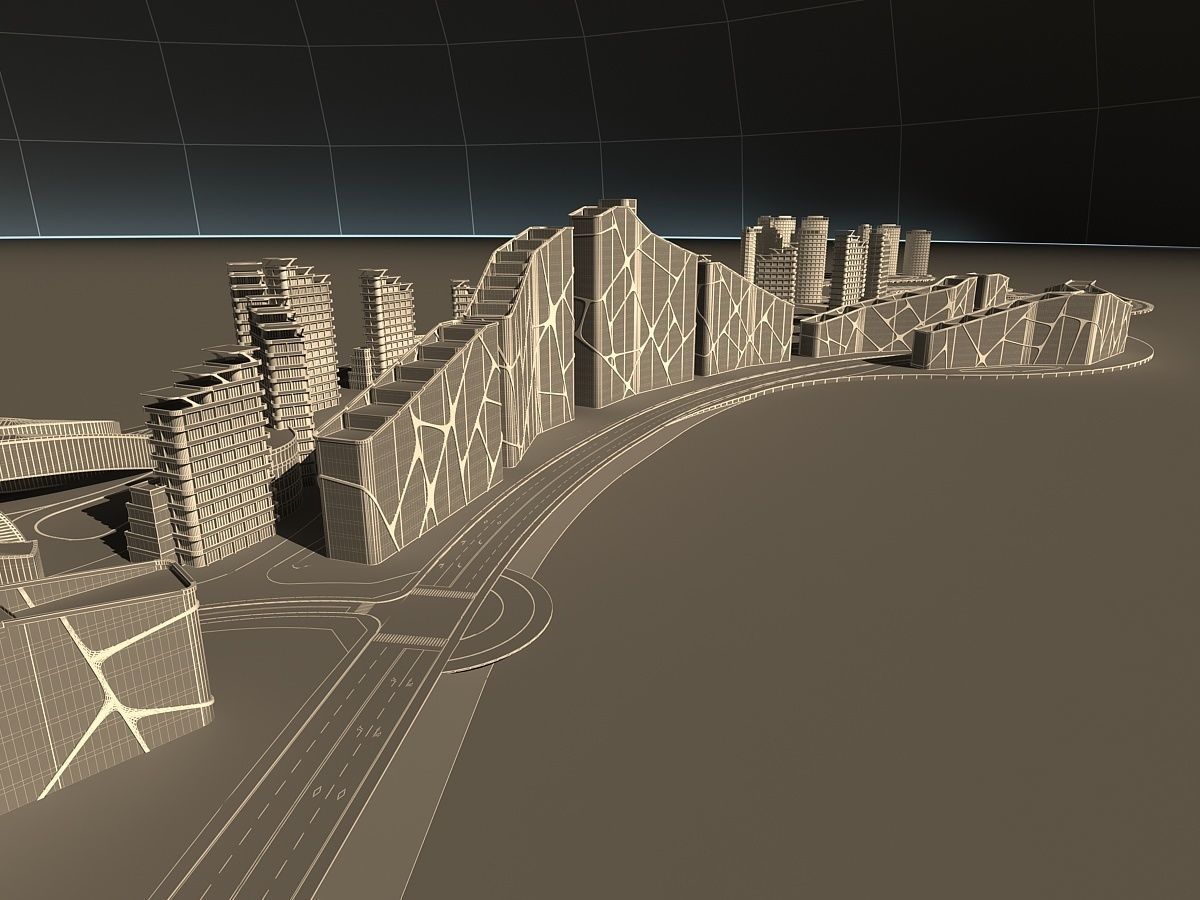 Artificial Island 3D model_24