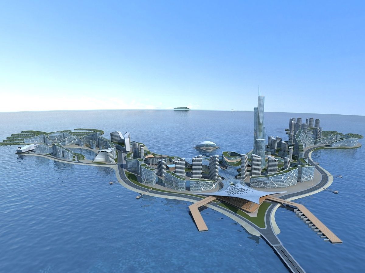 Artificial Island 3D model_1