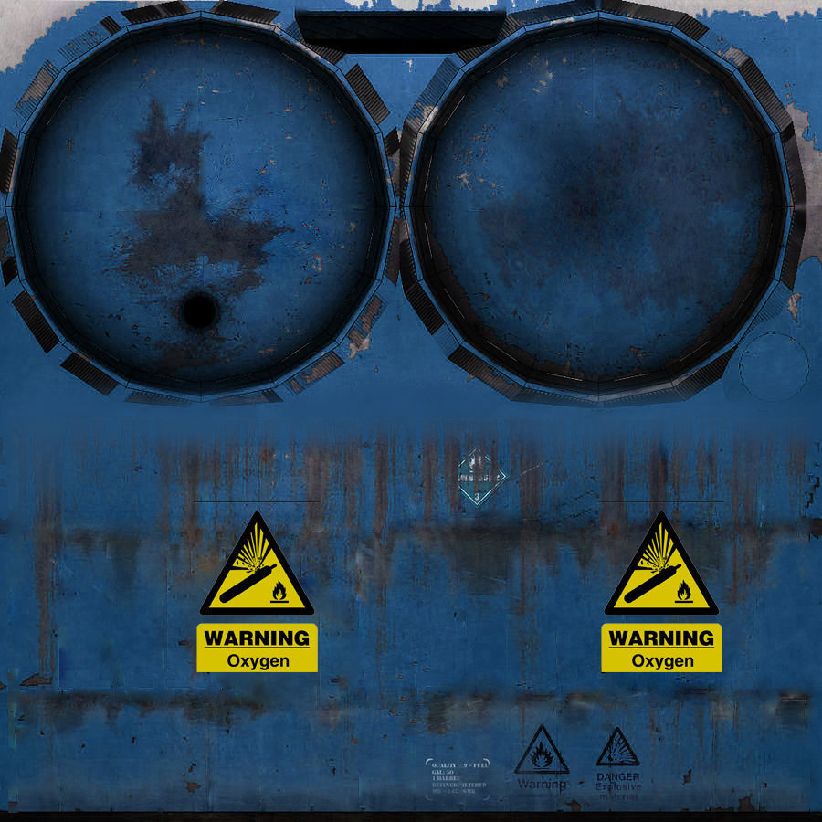 Animated Sci-fi Flamethrower  3D model_5