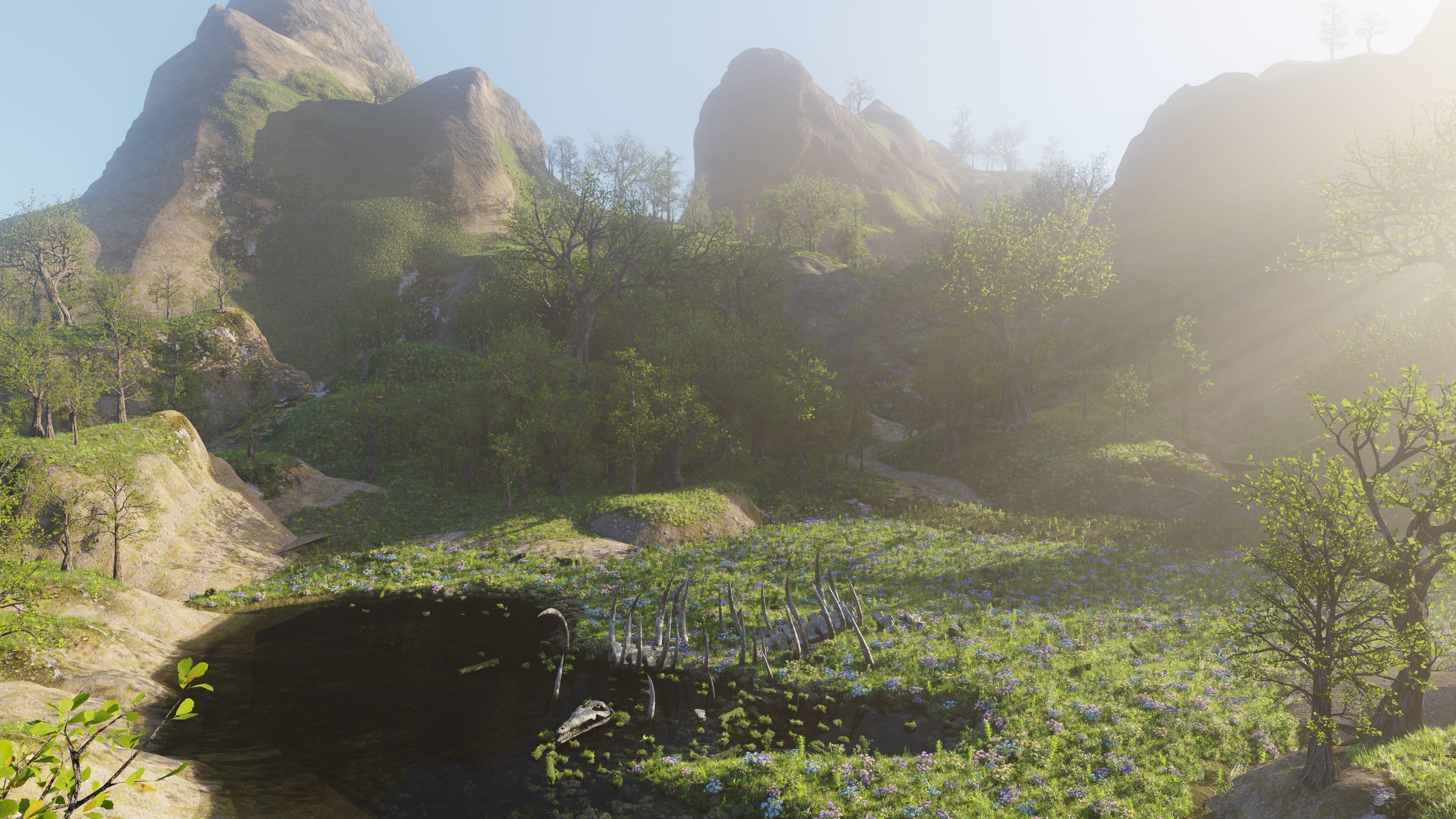 Skeleton Scene 3D model_7