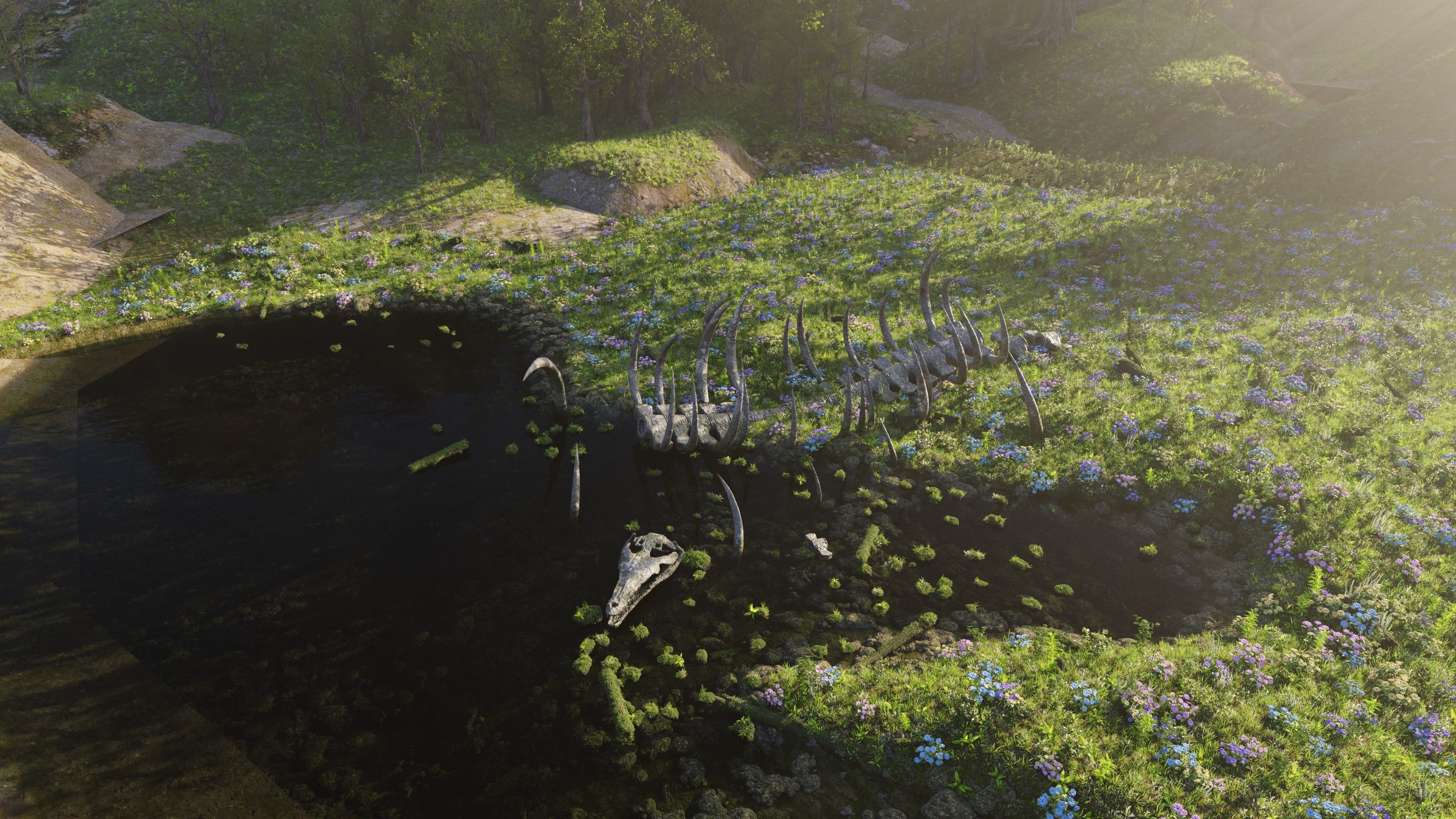 Skeleton Scene 3D model_8