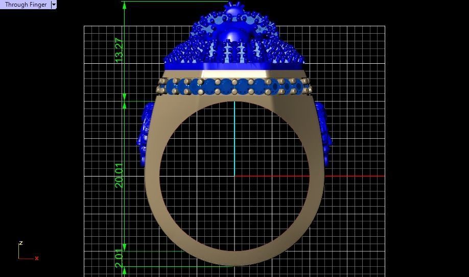 lion ring 3D print model_14