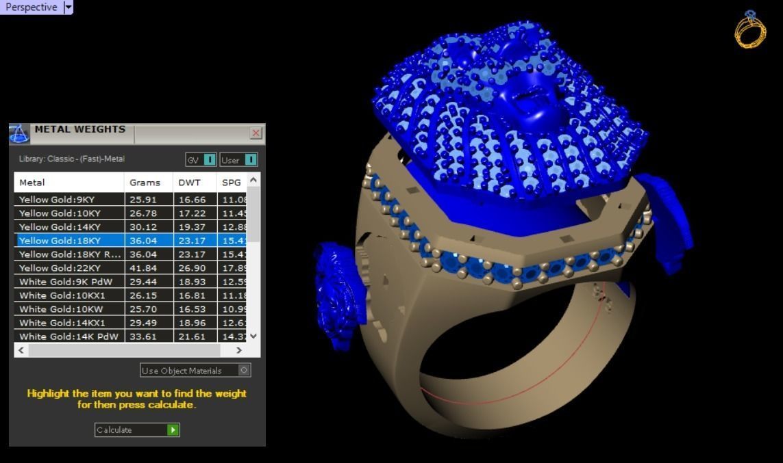 lion ring 3D print model_17