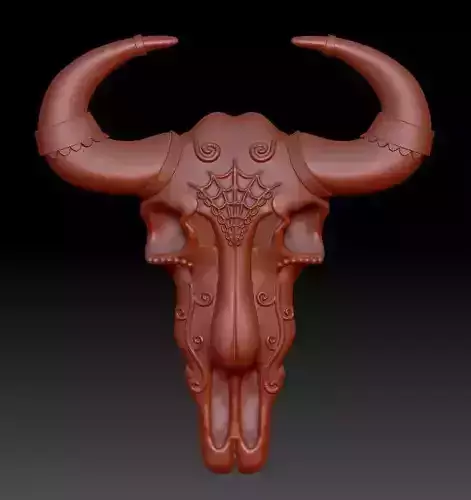 Horned Mammal Skull 3D Model Pack 3D model 3D print model