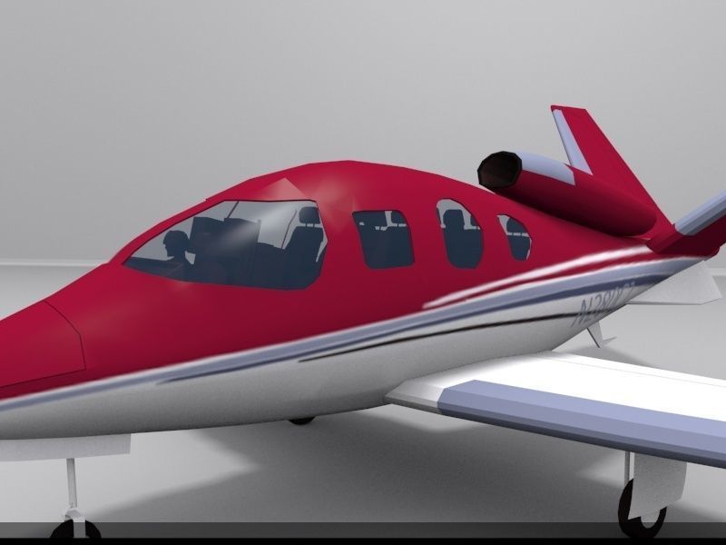 Cirrus Vision SF50 Low-poly 3D model_9