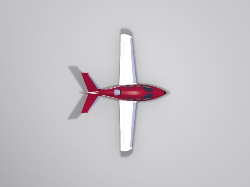 Cirrus Vision SF50 Low-poly 3D model_8